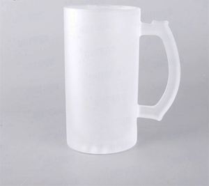 Mug de 16 oz pour sublimation par transfert thermique, verre vierge à revêtement pour bière et vin, vente en gros aux États-Unis, sac OPP, articles promotionnels classiques, 16 oz - Product Image 4