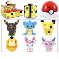 Figurines Pokémon Mirnjea Tuirtlle Mini Figurine Cosplay Charmander Squirtle Eevee Sobble Egg Figurine d'action Anime Jouet pour enfant