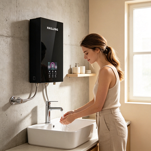 <span class=keywords><strong>Chauffe</strong></span>-<span class=keywords><strong>eau</strong></span> instantané sans réservoir HAILIJING 5500W avec écran tactile, classe IPX4, <span class=keywords><strong>chauffe</strong></span>-<span class=keywords><strong>eau</strong></span> mural pour salle de bain, maison <span class=keywords><strong>d</strong></span>'hôtes, OEM - Product Image 3