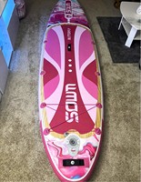 Planche à pagaie rose en stock 11'x33''x6'' Planche à pagaie gonflable Stand up Paddle Board Planche de surf avec Drop Stitch