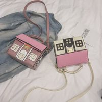 Go Party – sacs à bandoulière de luxe pour filles, Design créatif de dessin animé, jolie petite maison en forme de collision de couleur, sacs à bandoulière amusants