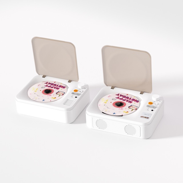 Hot Sale Portable CD Player BT Rechargeable HiFi Audio Device Home Outdoor Use USB Headphone Jack
