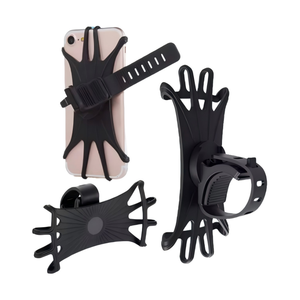 Support de téléphone universel en silicone pour vélo et <span class=keywords><strong>moto</strong></span>, rotation à 360°, anti-vibration, réglable, flexible, pour <span class=keywords><strong>guidon</strong></span> de vélo - Product Image 1