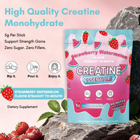 Complément nutritionnel sportif personnalisé, créatine micronisée, saveur fraise, bâtonnets de créatine en poudre pour femmes
