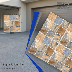 En stock : Dalles de parking en porcelaine numérique 40x40cm, finition métallisée 12mm, robustes, finition mate, pour revêtement de sol extérieur de centres commerciaux - Product Image 3