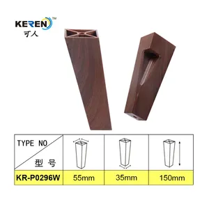 Feet For Sofas Modern Design Factory PP Brown Color 150mm Height Irregular Replacement Feet For Sofa