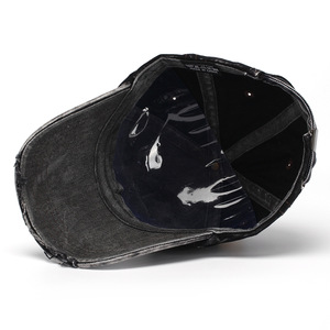 Boné de Beisebol Rasgado com Letras, Novo Estilo, 6 Painéis, Unissex, Casual, Para Casais, Versátil, Chapéu de Sol de Verão, Atacado de Fábrica - Product Image 4