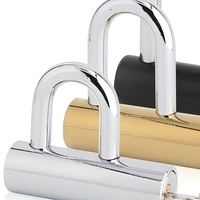 Cadenas en acier de type U 110 mm, robuste, étanche, antirouille, avec anse trempée, à clé, pour portail, remorque, entrepôt, vente en gros OEM