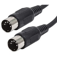 Câble audio double mâle DIN5P 5 broches, gaine PVC, pour équipement de beauté, câblage d'atomiseur, 1 mètre, fil de cuivre nu