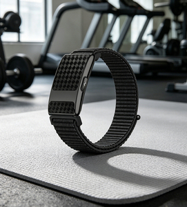 Pulsera de Actividad Ligera y Cuadrada, Magnética, Sin Pantalla, para Correr/Ciclismo/Natación, Correa Trenzada, Resistente al Agua - Product Image 4