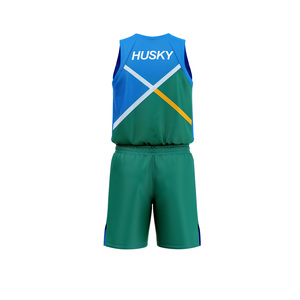 Maillot et short de basket-ball personnalisés par sublimation, uniforme de qualité supérieure, 100 % polyester. - Product Image 2