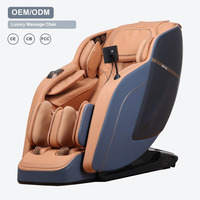 Fauteuil de massage corporel complet pour hôtel, commande vocale, massage par airbag, chargement sans fil, rouleau pour mollets, ions négatifs, écran LCD 7 pouces