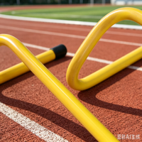 Haies d'agilité mobiles en PVC durables de niveau professionnel de 80 cm de large, ensemble de haies réglables pour l'entraînement de vitesse, équipement d'entraînement de football