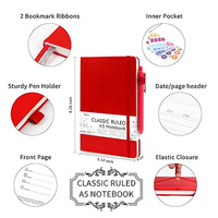 Carnet A5 en cuir à couverture rigide avec reliure thermique, 100 feuilles, logo personnalisé imprimé, journal cadeau