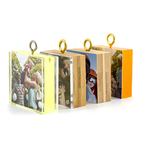Aimant personnalisé avec certificat vierge photo Décoration intérieure Aimant de réfrigérateur en acrylique Cadre photo avec aimant décoratif pour réfrigérateur