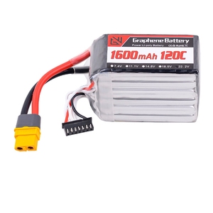 Batería Lipo GWRC 6S 22.2V 1600mAh 120C Descarga Estable para Drones de Carreras FPV, UAVs, Barcos RC, Autos, Helicópteros, Grado Marino - Product Image 3