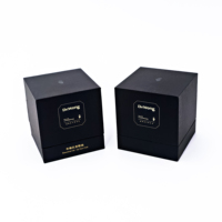 Boîte en carton rigide noire personnalisée avec fenêtre en PVC et logo imprimé à l'intérieur, emballage pour chaussettes d'enfants, boîte cadeau, impression personnalisée de la marque
