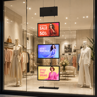 Kabelgebundener Dreifach-TFT-LCD-Bildschirm mit AG-Antireflexbeschichtung, Cloud-basiertes CMS, Schaufenster-Digitalanzeige, 21,5 Zoll, 1500 Nits, 16:9