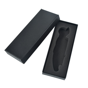 Wine Opener <b>Gift</b> <b>Box</b> PU Leather Case Black Brown Handmade Cardboard Protective Cover For Wine Knife Can Opener - Product Image 4