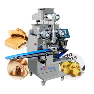 Cookie Encrusting Machine Bakery Equipment Automatic Fig Roll Chocolate Cookies Encrusting Making Machine Production Line