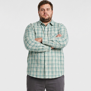 Plus Size Grote Dikke Mannen Geruite Overhemd Casual Button Down Katoen Ademend Ontspannen Pasvorm Lange Mouw 6XL 7XL 8XL 9XL 10XL - Product Image 4