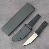Feststehende Klinge Taschenmesser 3Cr13 Edelstahl Japanischer Griff mit Kreuzschutz und Scheide Kleines Outdoor-Camping-Messer OEM