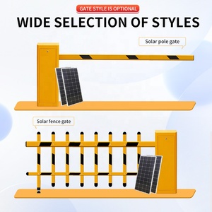 Barriera Automatica per Parcheggio con Telecomando e Pannello Solare, Cancello di Sicurezza a Energia Solare per Traffico e Parcheggio - Product Image 2