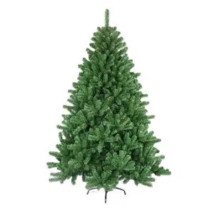 经典塑料户外廉价圣诞树聚氯乙烯人造树210厘米高pohon natal圣诞装饰品
