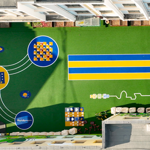 Bảo vệ chống tia cực tím và thiết kế chống sốc cỏ nhân tạo ngoài trời của Trường Mẫu Giáo tùy chỉnh các mẫu khác nhau - Product Image 5