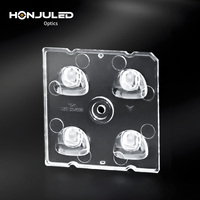 HONJU Lentille optique TIR LED anti-UV IP65, moulage par injection PC, garantie 3 ans, pour éclairage extérieur et projecteur mural