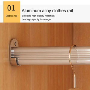 Muebles de Dormitorio de Diseño Moderno, Armario de Madera Duradero <span class=keywords><strong>a</strong></span> Precio Económico con Área de Exhibición, Armario Empotrado de Lujo para Ropa - Product Image 5