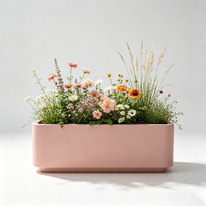 Custom Fiberglass Combined Planter Bench Modern Outdoor Furnishings Unique Public <b>Stool</b> for Mall Plaza Landscapes - Product Image 1