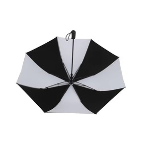 Foreign Trade Business Increase Printable Logo Semi-Auto Open Classic Pongee Promotional Foam Handle Rain Shine <b>Umbrella</b> - Product Image 5