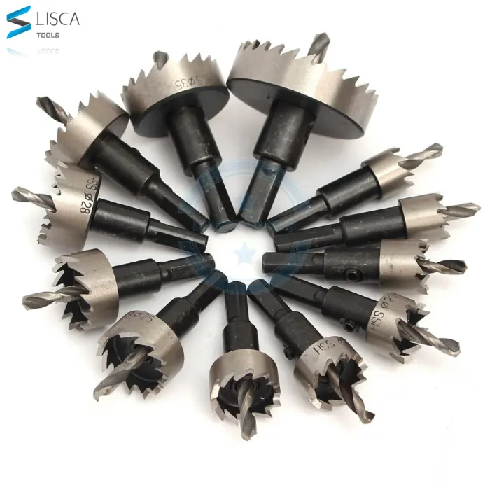 13pc 16-53mm High Speed Steel Saw tooth Iron Plate Hole Sawing Opener Set