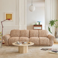 Canapé d'angle moderne et créatif haut de gamme à trois places pour appartement, villa, salon, avec structure en bois, durable et assise confortable