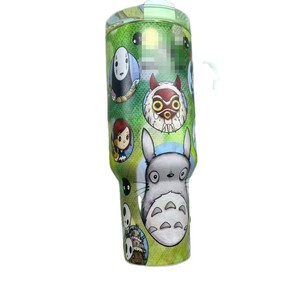 Gobelet isotherme STAN* co-marqué 40oz, motif dessin animé classique <span class=keywords><strong>Totoro</strong></span>, double paroi, anti-fuite, sous vide, avec boîte cadeau pour le camping - Product Image 4