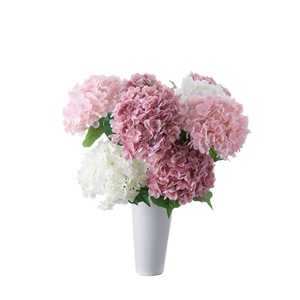 ดอกไฮเดรนเยียประดิษฐ์ CallaFloral ทำจาก PVC ยางนิ่ม สำหรับตกแต่งงานแต่งงาน สีส้ม ขาว ชมพู ฟ้า ม่วงอ่อน เหลือง เขียว - Product Image 5