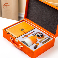 Boîte en papier rigide magnétique de luxe avec doublure en éponge mate, logo personnalisé, pour gobelet isotherme, carnet, emballage cadeau promotionnel d'entreprise
