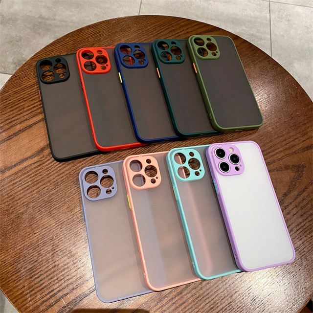 Translucent Frosted Acrylic Phone Case for iPhone 16 Pro Max 15 14 13 12 11 Xs Xr Xs Max 7 8 Matte Smooth Feel PC Mobile Cover