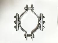 Collier de poteau réglable en acier galvanisé à chaud pour la fixation de bornes de recharge de véhicules électriques, câble d'alimentation électrique ISO9001
