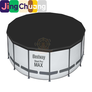 <span class=keywords><strong>Piscine</strong></span> familiale Baishile Jingchuang56438, grande <span class=keywords><strong>piscine</strong></span> ronde à structure métallique avec <span class=keywords><strong>pompe</strong></span> filtrante - Product Image 5