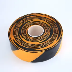 1mm di Spessore Industriale Linea di PVC Del Vinile Super Heavy Duty Floor Marking Tape Nero e Giallo per carrelli elevatori