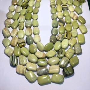 Jaspe Imperial, forma ovalada y elegante, cuentas de piedras preciosas sueltas lisas, fabricación de collares de joyería, precio al por mayor por hebra natural - Product Image 1