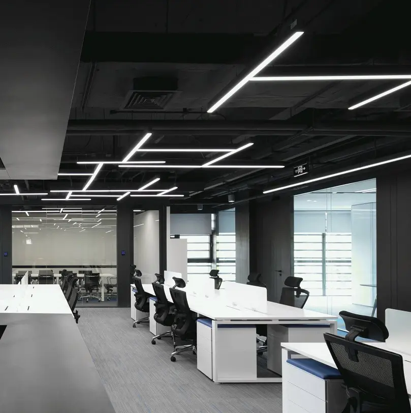 Iluminación lineal de aluminio para oficina y tienda, atenuación Smd 30w 40w, luz Led colgante, de buena calidad