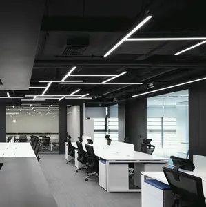 Gute Qualität Shop Office Lineare Beleuchtung Aluminium Innen dimmen Smd 30w 40w LED Pendel leuchte