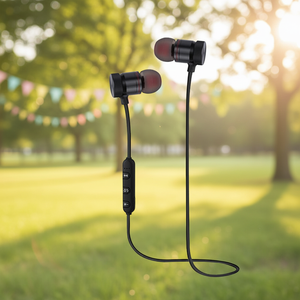 2026 <strong>Best</strong> Quality M9 Magnetic in Ear Wireless Earphones M9 Headphones <strong>Neckband</strong> <strong>Earbuds</strong> - Product Image 1