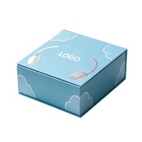 Boîte rigide personnalisée pour avion avec doublure en carton, couvercle rabattable, emballage cadeau pour écouteurs, boîte d'emballage pour produits électroniques