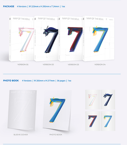 BTS Bangtan Boys MAP OF THE SOUL 7 4º Álbum Completo en CD, Set Deluxe con Photobook, Photocard, Regalo para Fans del K-pop - Product Image 3