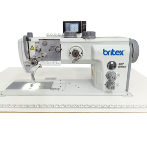 Britex BR-867 Flat Bed Single Needle <b>Walking</b> Foot Needle Feed Compound Feed Heavy Duty Sewing <b>Machine</b> - Product Image 2