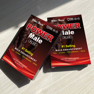 Wins Town Cápsulas masculinas Hierbas naturales con Ginseng Maca Power Plus Pills Suplemento dietético Cápsula de mejora de potencia masculina - Product Image 6